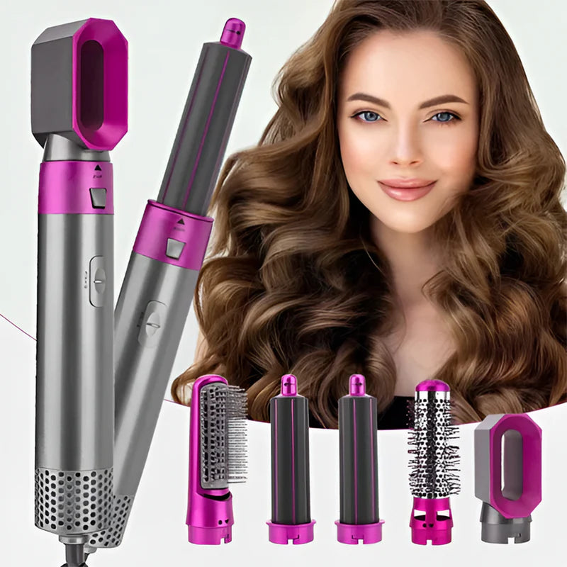 "MagicStyler Pro" – 5 herramientas en 1. ✨ Moldeador - Voluminizador - Ondulador - Alisador