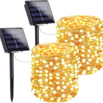 2 JUEGOS DE LUCES SOLARES LED IMPERMEABLE X 10 metros  (200 foquitos x2)