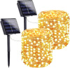 2 JUEGOS DE LUCES SOLARES LED IMPERMEABLE X 10 metros  (200 foquitos x2)