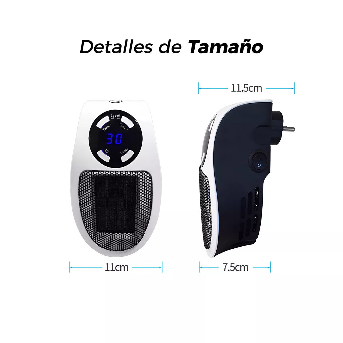Calefactor con CONTROL REMOTO 🖲️ 500W🌡️ Portable Heater
