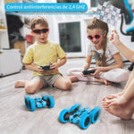 Coche Todoterreno RECARGABLE 360 🚗 + 🎮 Doble Cara, Drift,  Color Azul