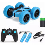 Coche Todoterreno RECARGABLE 360 🚗 + 🎮 Doble Cara, Drift,  Color Azul