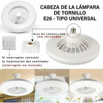 Ventilador + Luz Led FOCO ⚡ Silencioso y Moderno 3 Modos!