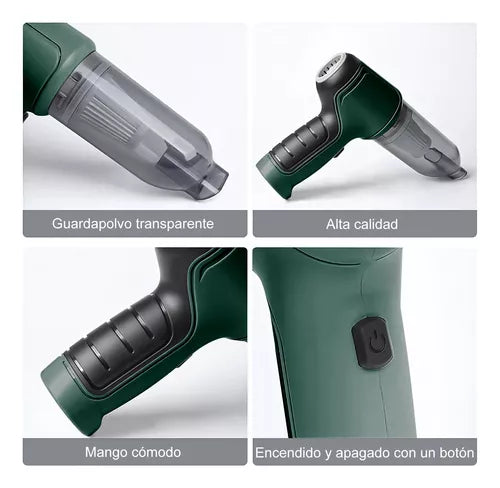 Aspiradora Portátil De Mano Inalámbrica 🌬️ Auto Hogar Mini