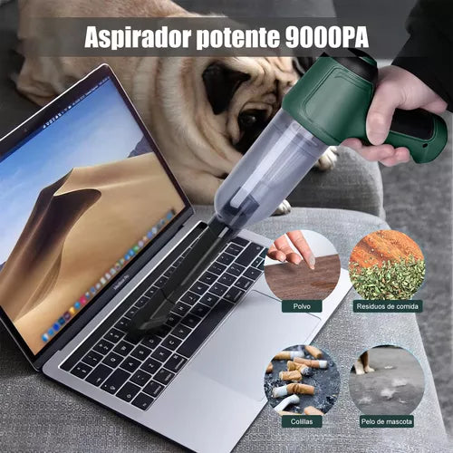 Aspiradora Portátil De Mano Inalámbrica 🌬️ Auto Hogar Mini