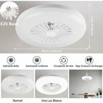 Ventilador + Luz Led FOCO ⚡ Silencioso y Moderno 3 Modos!
