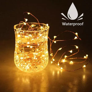 2 JUEGOS DE LUCES SOLARES LED IMPERMEABLE X 10 metros  (200 foquitos x2)