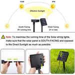 2 JUEGOS DE LUCES SOLARES LED IMPERMEABLE X 10 metros  (200 foquitos x2)