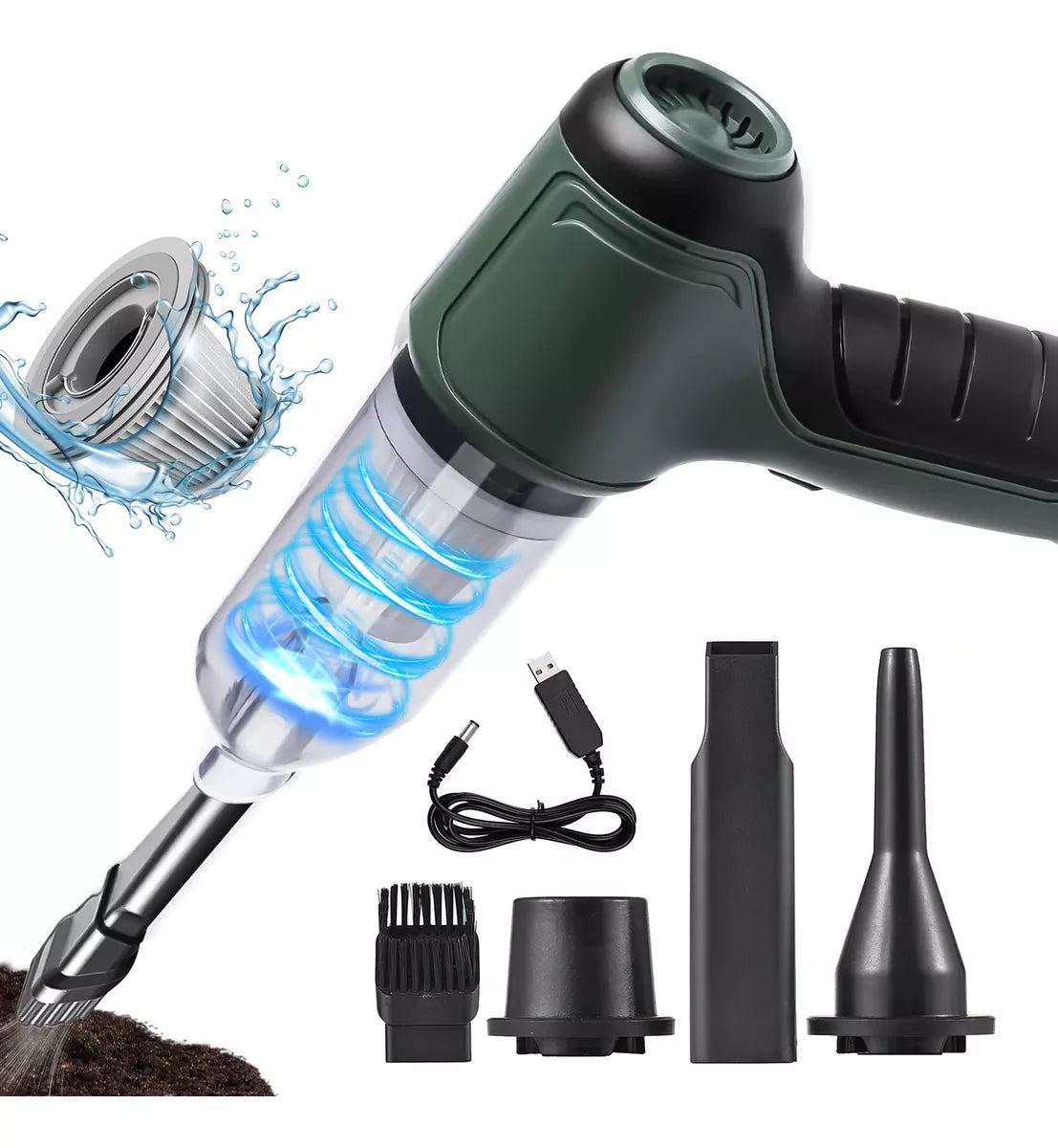Aspiradora Portátil De Mano Inalámbrica 🌬️ Auto Hogar Mini