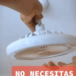 Ventilador + Luz Led FOCO ⚡ Silencioso y Moderno 3 Modos!