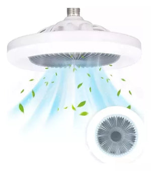 Ventilador + Luz Led FOCO ⚡ Silencioso y Moderno 3 Modos!